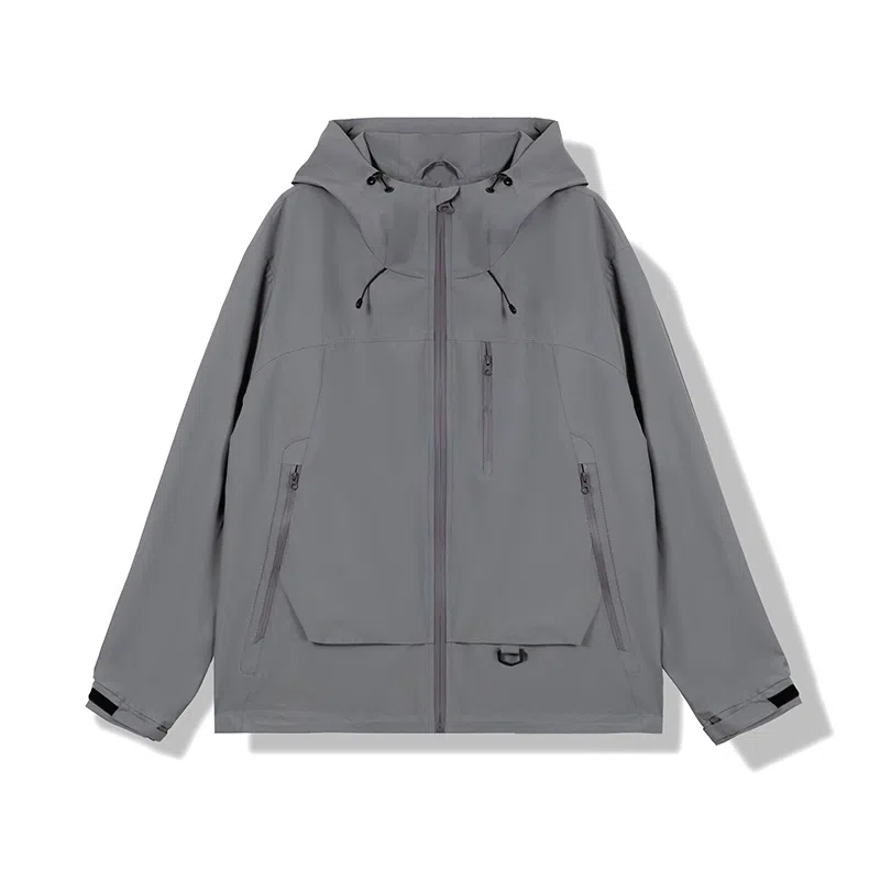 鸭鸭 户外露营短款连帽时尚休闲夹克外套 男女同款