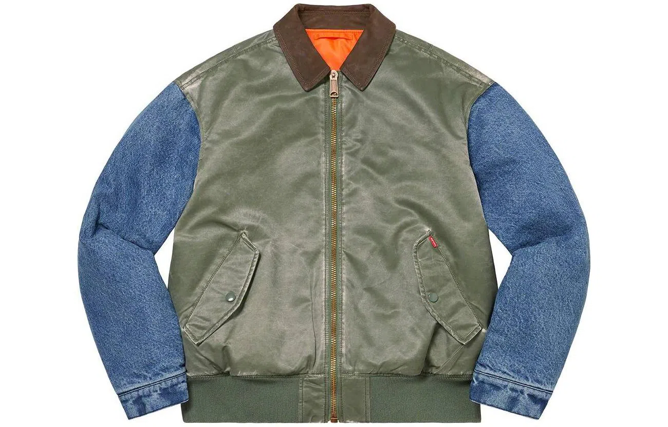 Supreme SS23 Week7 Denim Sleeve Ma-1 MA-1