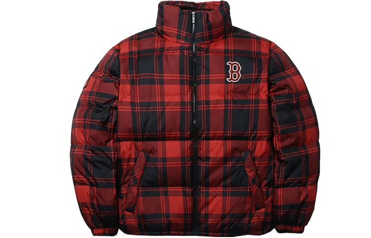 MLB Boston Red Sox Plaid Down Jacket