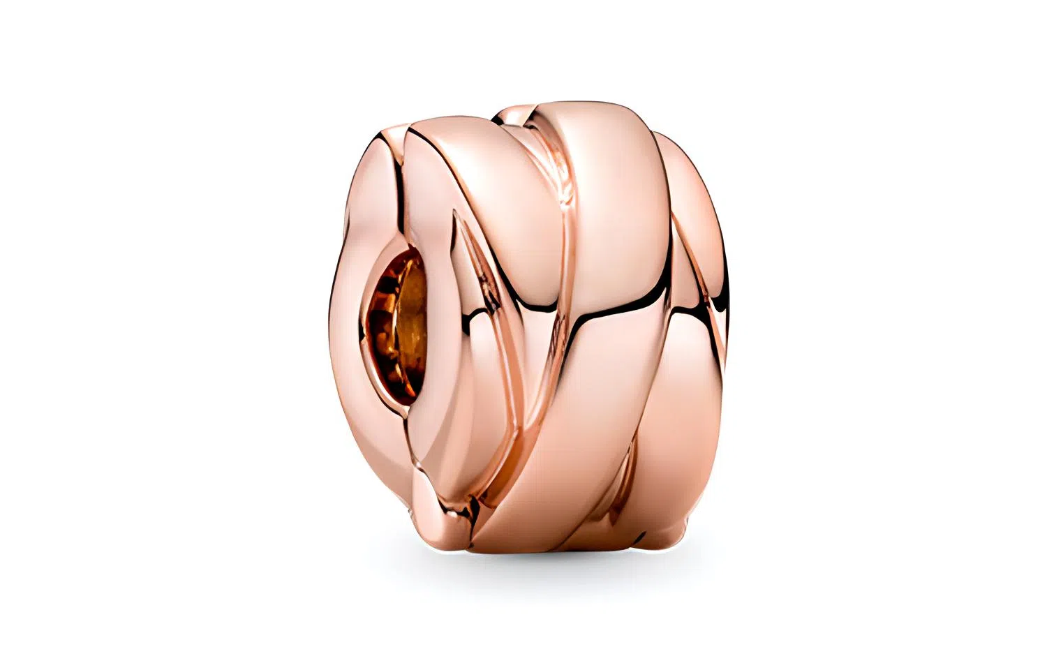 Pandora Rose Polished Ribbon Clip