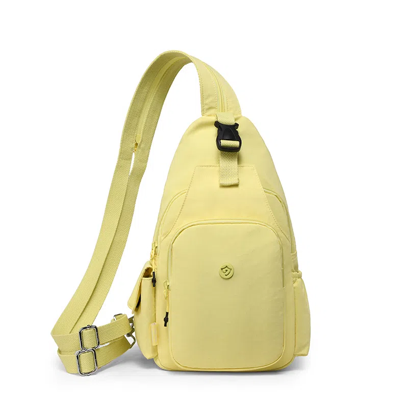 捷朗仕 多用旅行时尚百搭旅行通勤小背包潮流 尼龙布 双肩胸包 中号 女款 多色