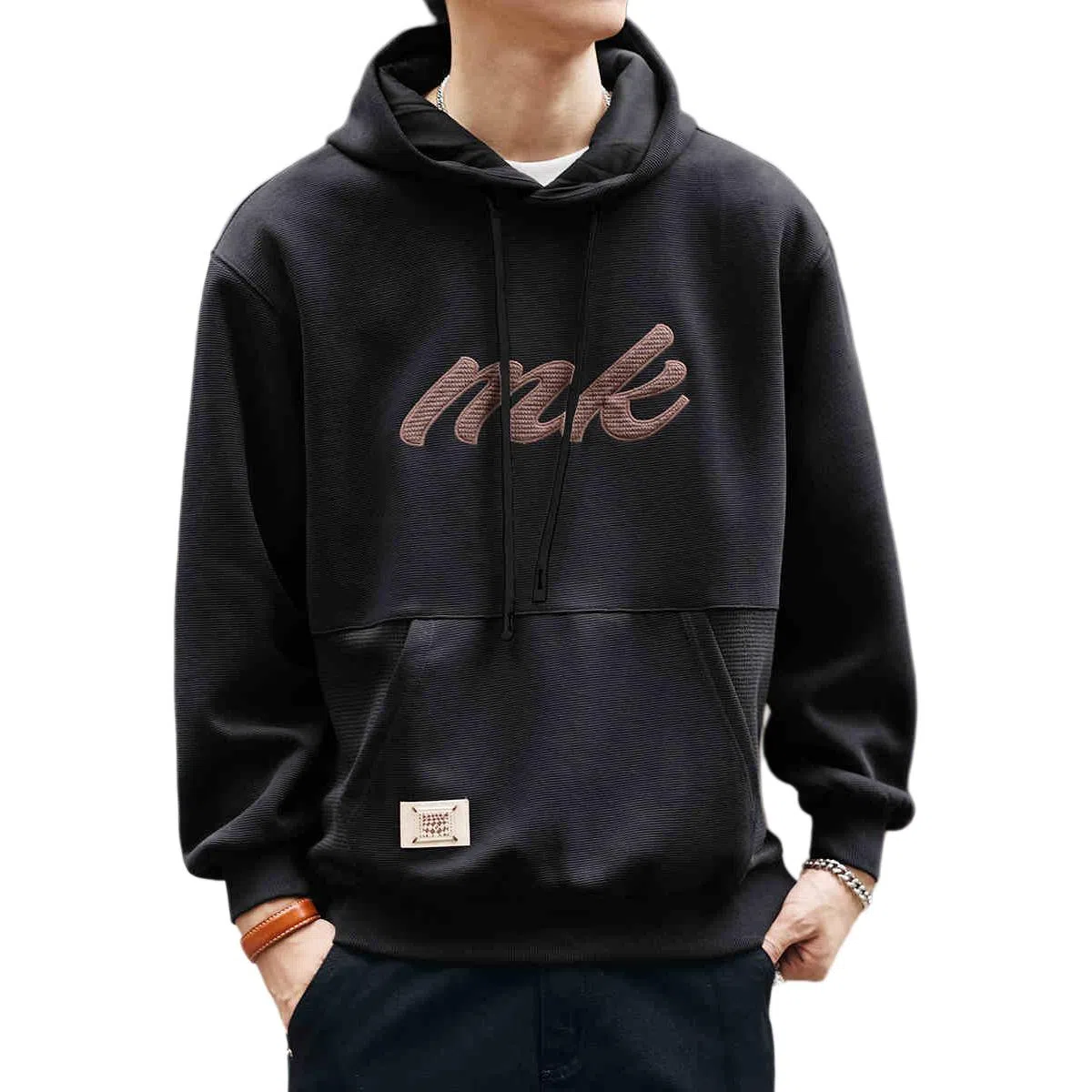 格蓝鹿 重磅复古连帽长袖卫衣 男款