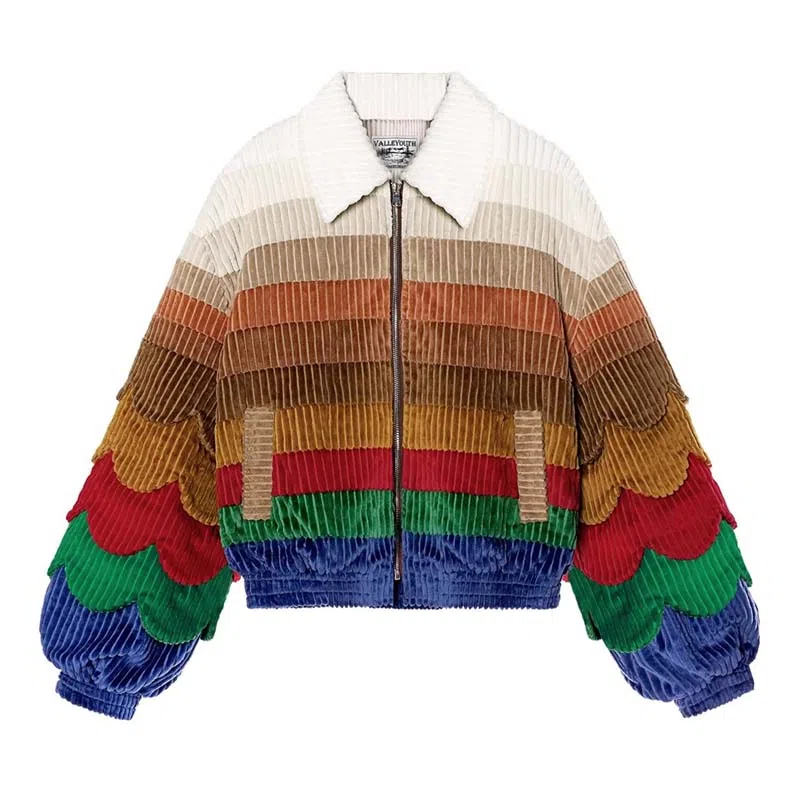 VALLEYOUTH Rainbow Corduroy Jacket