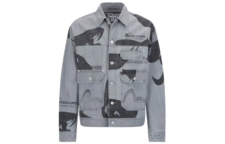 EVISU Denim Jacket Grey