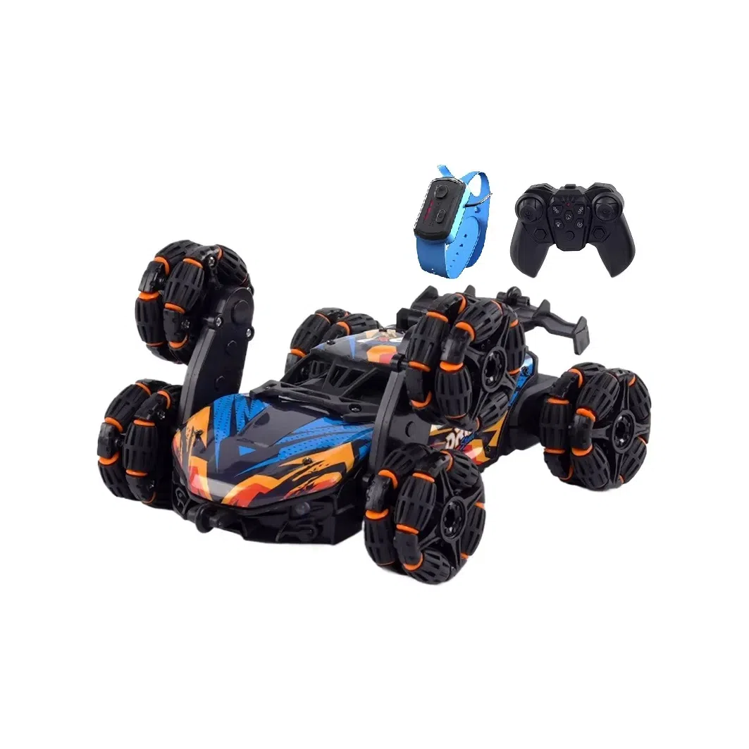 蒙柯 手势感应变形 六轮摆臂特技车 遥控玩具