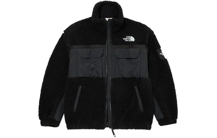 The North Face Logo Fleece Jacket Black