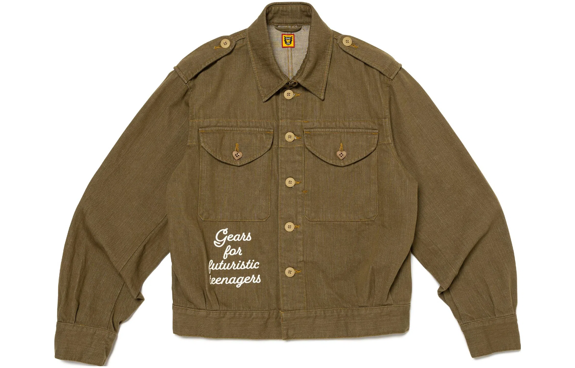 HUMAN MADE FW23 Olive Denim Jacket