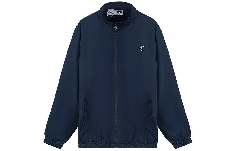 乔丹 运动生活系列 梭织开衫立领运动长袖夹克 男款 新星蓝