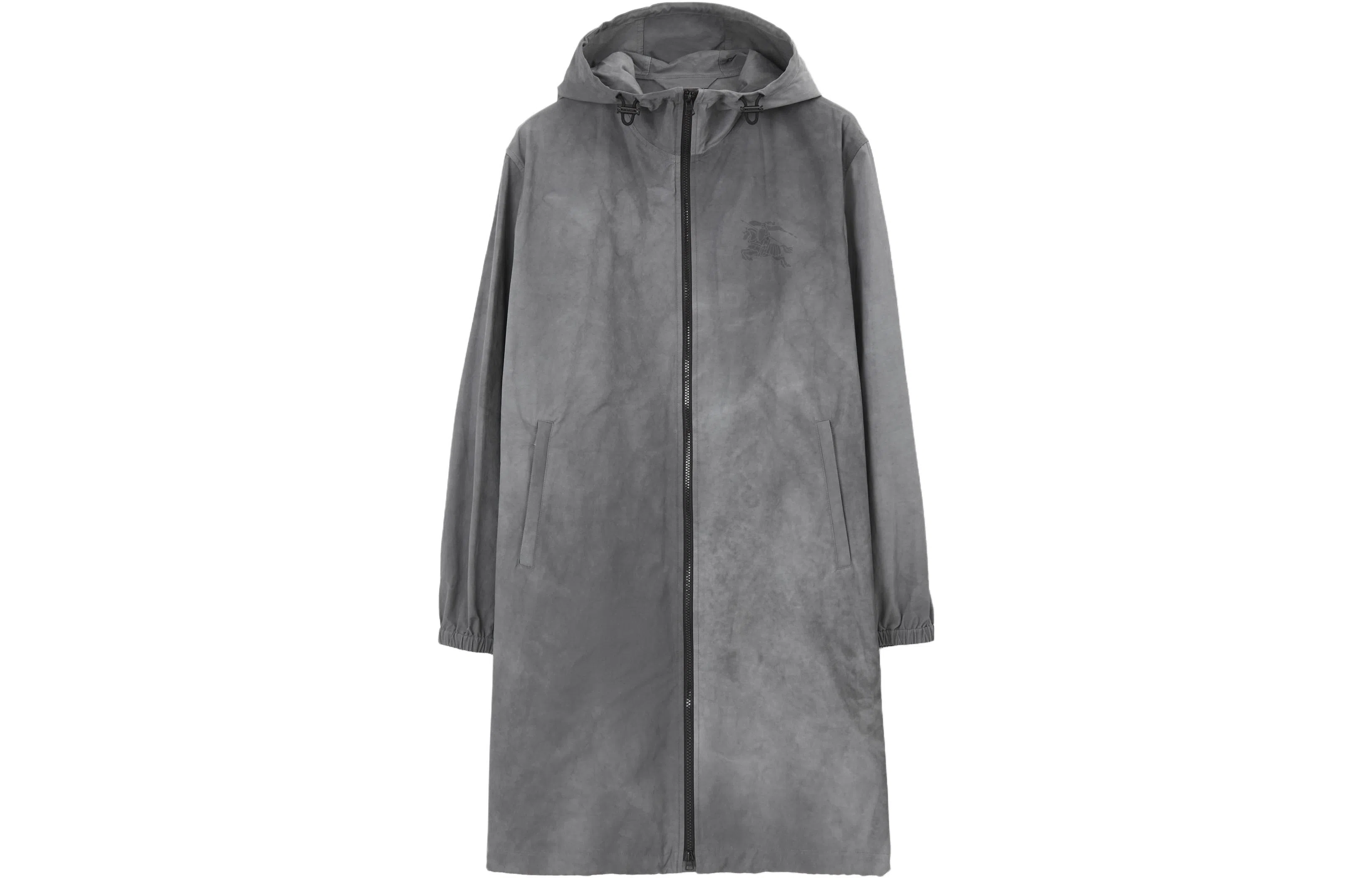 Burberry SS23 Logo Print Hooded Zip Jacket Grey