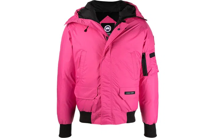 Canada Goose SS21 Classic Hooded Bomber Jacket Pink