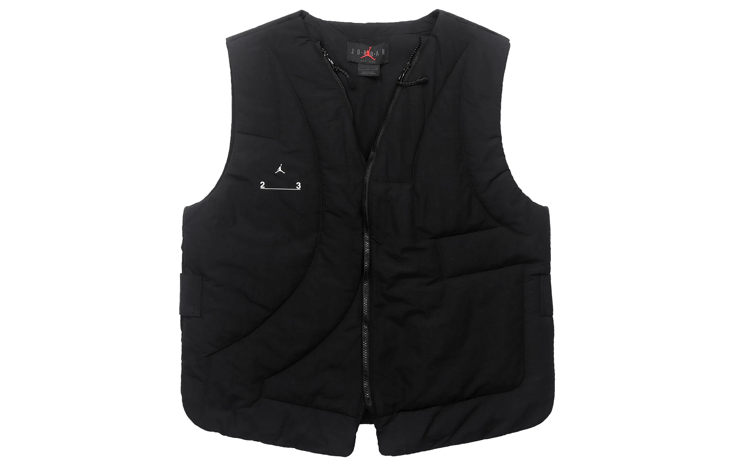 Jordan V-Neck Sleeveless Vest Black