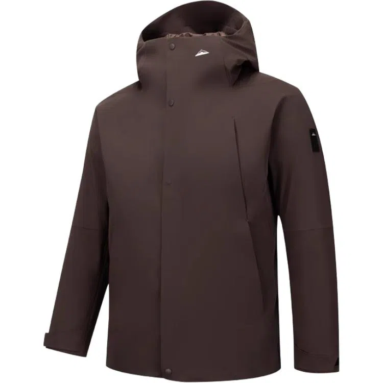 阿尔卑斯 软壳户外护颈充气枕连帽休闲外套三防夹克冲锋衣 男女同款