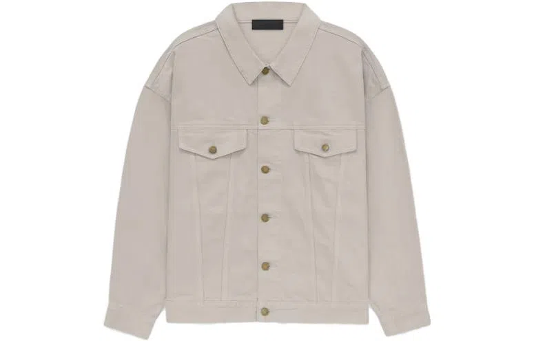 Fear of God Essentials Silver Cloud Denim Jacket