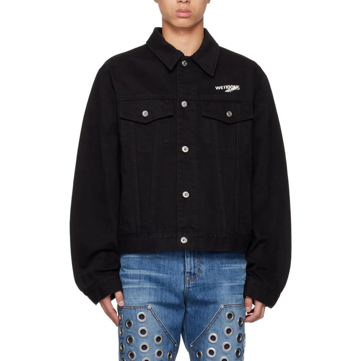 WE11DONE Denim Jacket Black