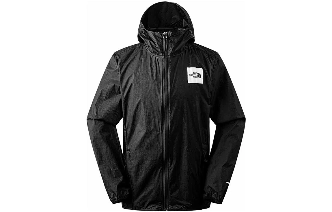 The North Face Logo Print Hoodie Jacket Black