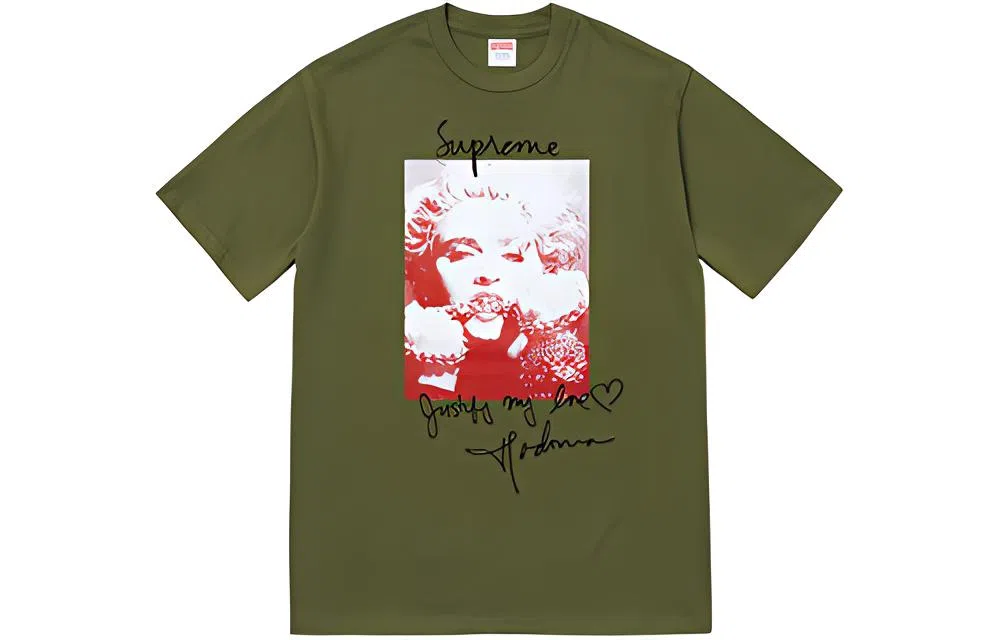 Supreme FW18 Madonna Tee Olive