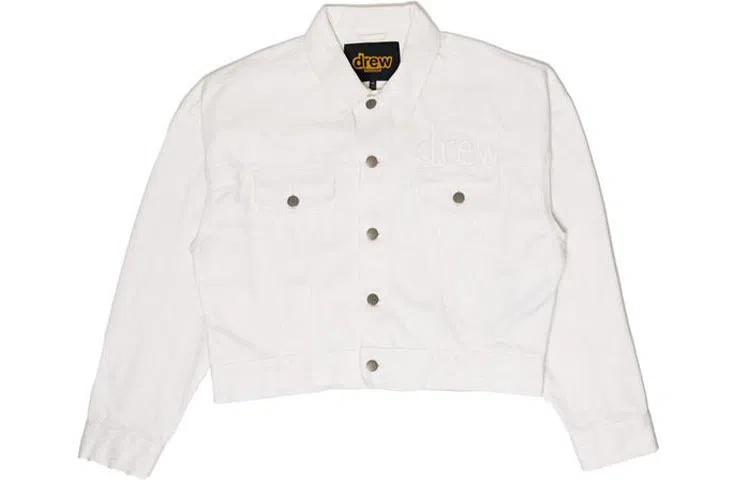 Drew House logo Cropped Selvedge Trucker Jacket White Logo
