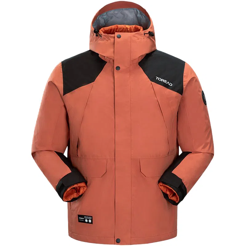 探路者 极光系列 防风保暖羽绒内胆 户外登山服 三合一套羽绒冲锋衣 男女同款