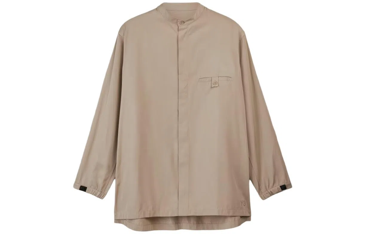Y-3 Nylon Twill Overshirt Beige