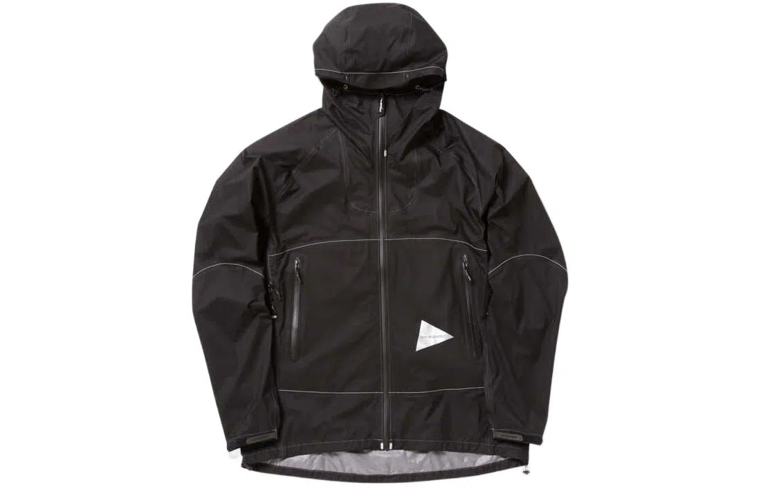 and wander SS24 Reflective Stitch Rain Jacket