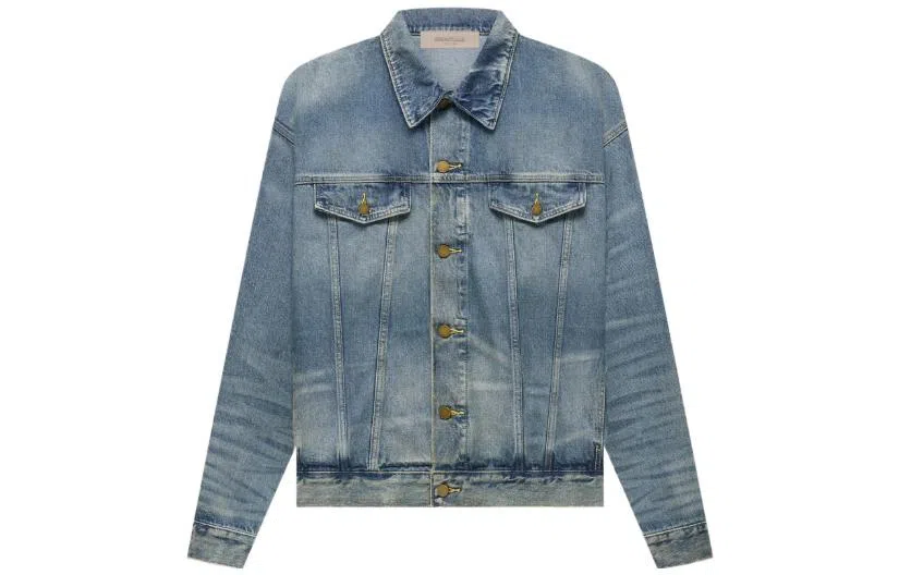 Fear of God Essentials FW22 Trucker Jacket Indigo