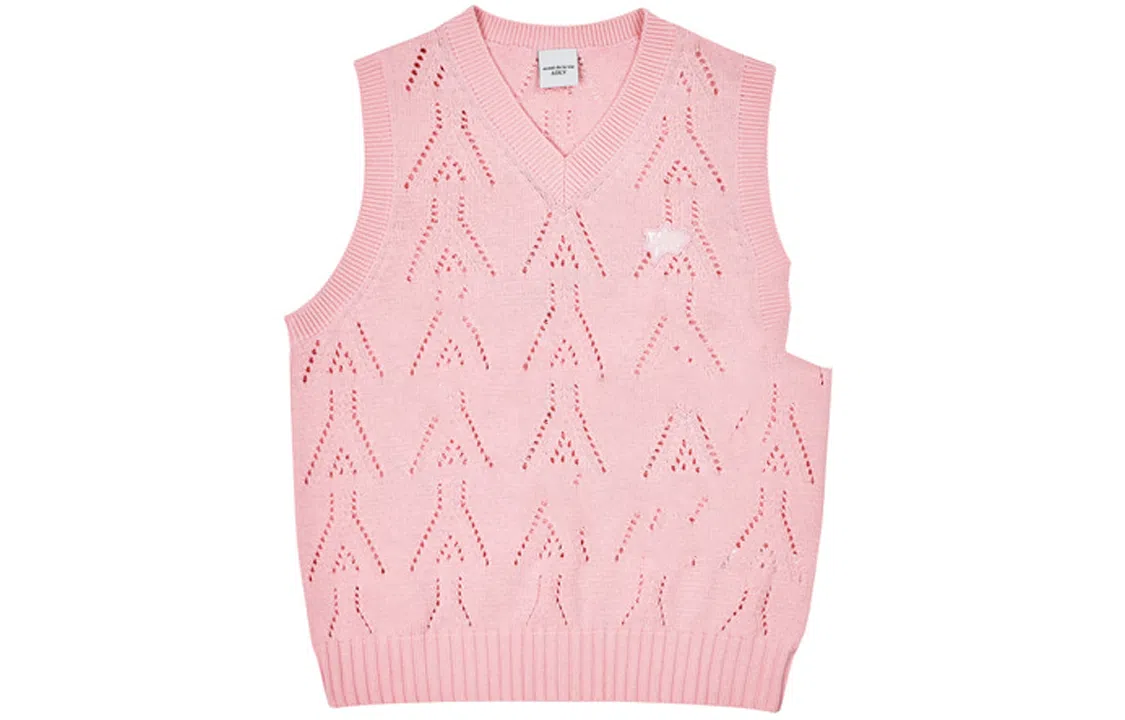 acme de la vie ADLV SS22 Hollowout Vest Pink