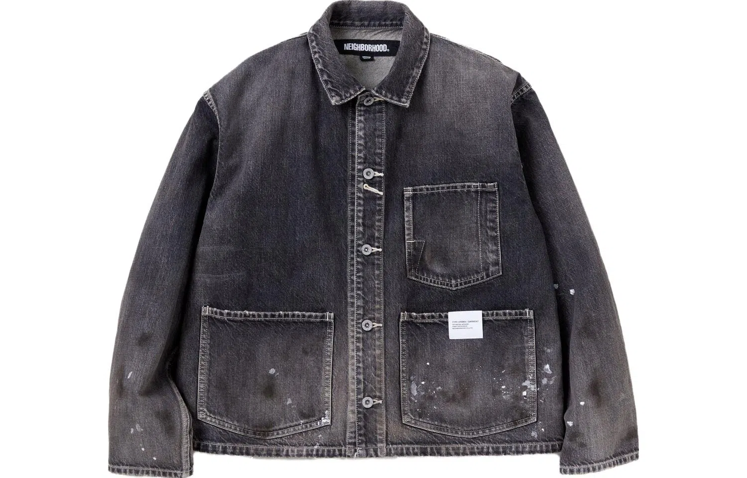 NEIGHBORHOOD WASHED SHORT COVERALL JACKET