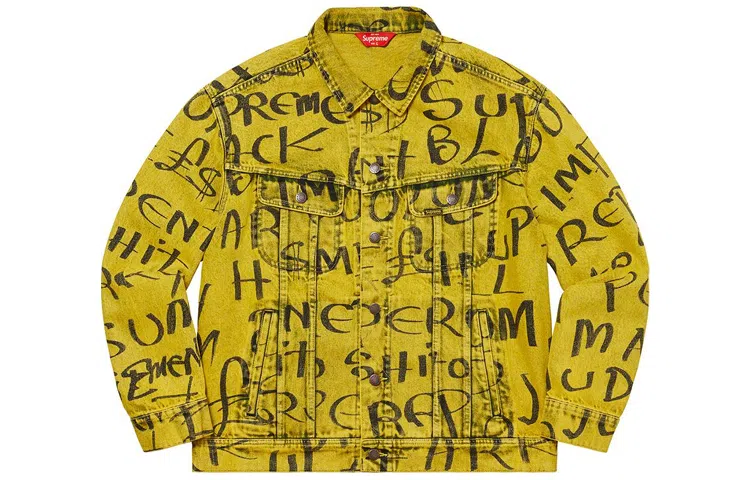 Supreme FW20 Black Ark Denim Trucker Jacket