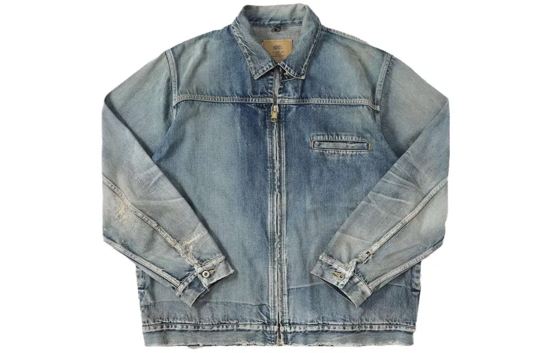 MADNESS Zipper Denim Jacket Indigo