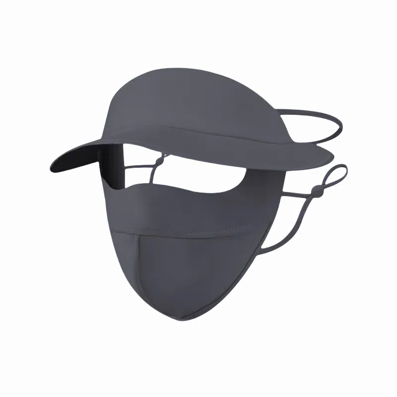 北极绒 二合一全脸遮阳透气户外骑行出游 聚酯纤维 防晒帽 男女同款情侣款