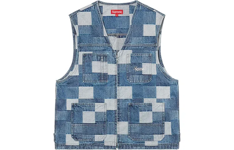 Supreme SS21 Week 17 Patched Denim Vest