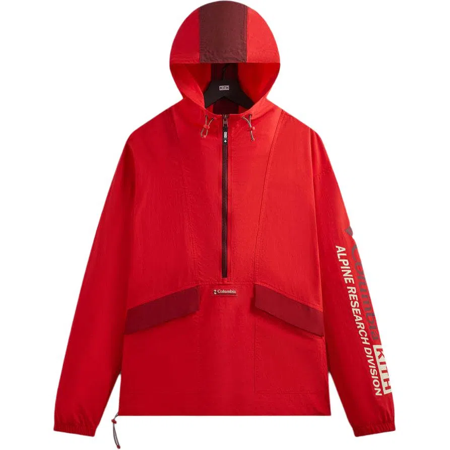 KITH x Columbia Zipped Hoodie Jacket Red