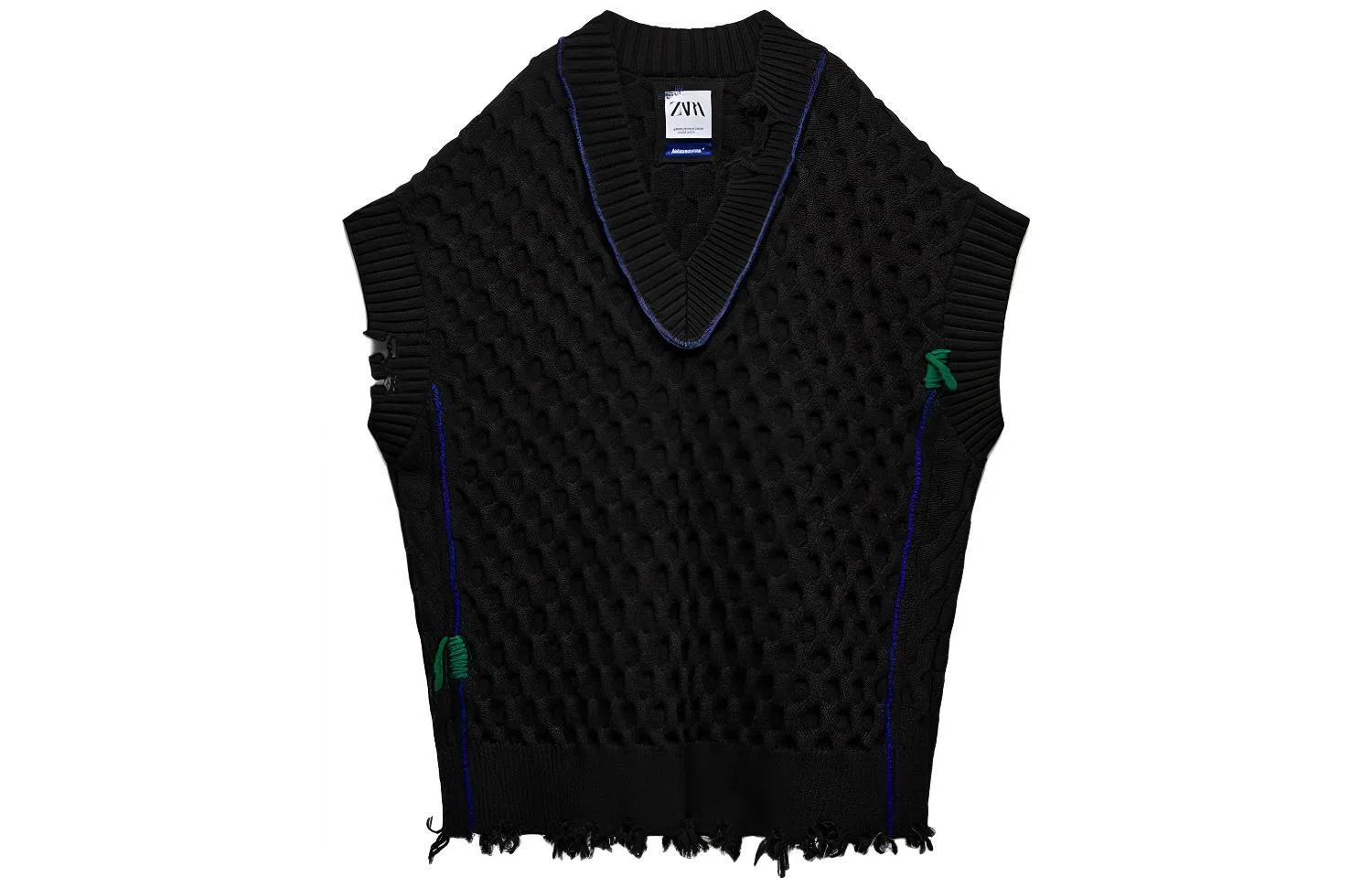 ADER ERROR x ZARA FW21 Wool Vest Black