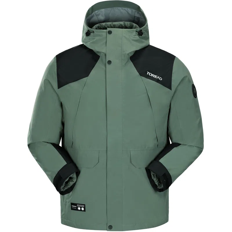 探路者 极光系列 防风保暖羽绒内胆 户外登山服 三合一套羽绒冲锋衣 男女同款