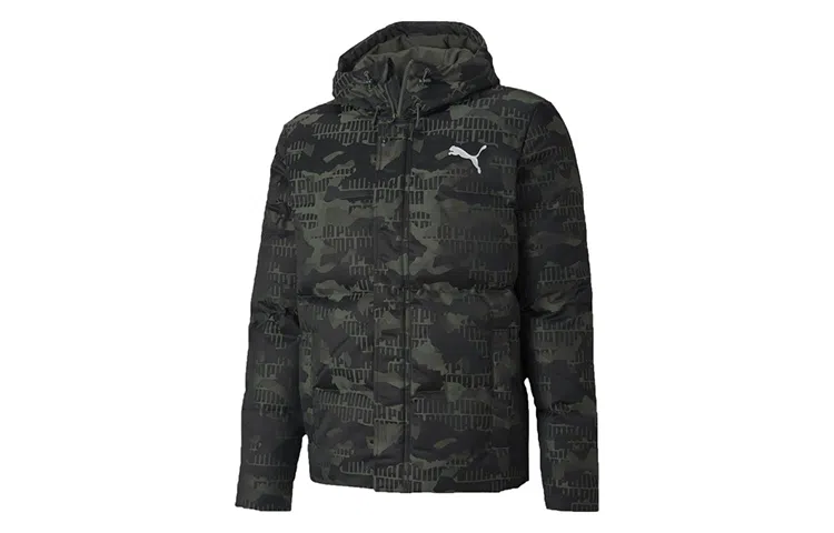 Puma Camo Hooded Down Jacket