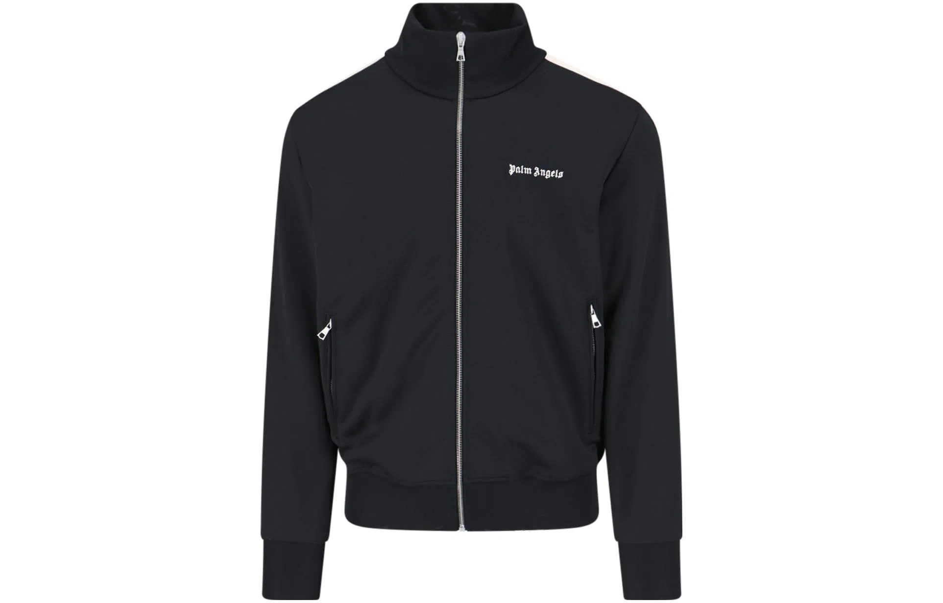 Palm Angels SS23 Letter Logo Zip Jacket Black