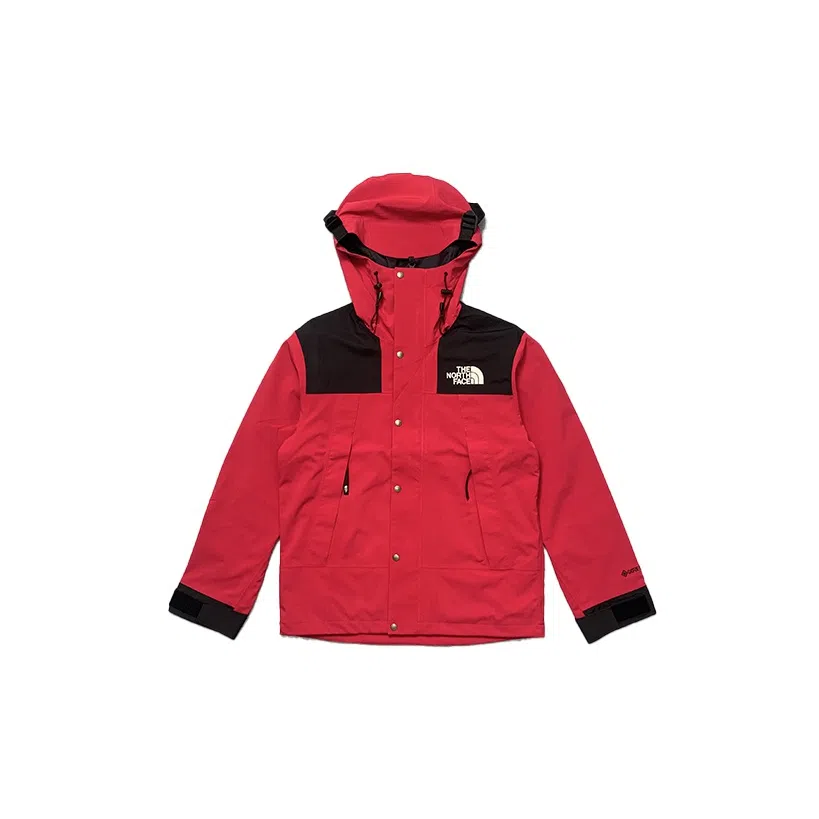 The North Face 1990 Series Logo Print Hooded Jacket Red