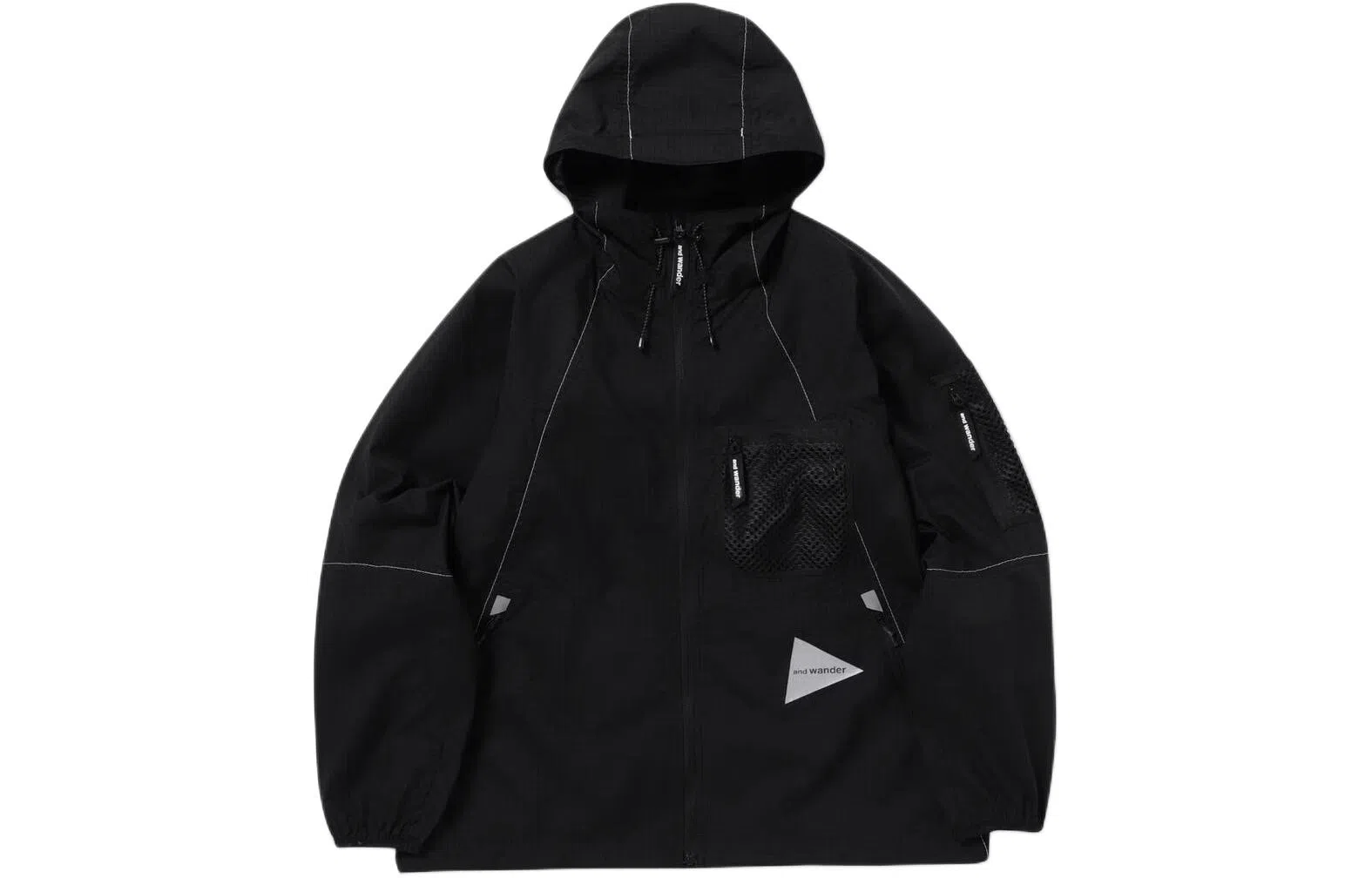 and wander Breath Rip Hoodie Black
