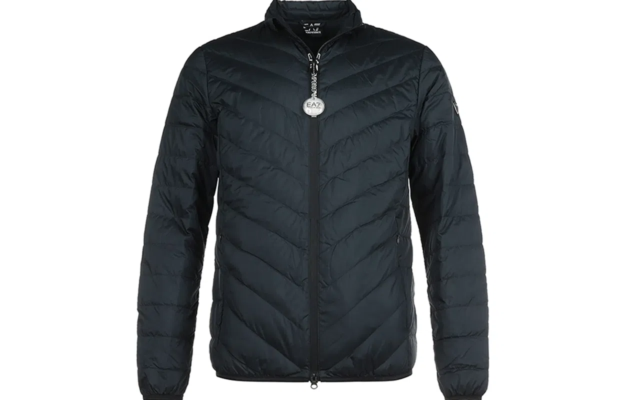 Emporio Armani Quilted Down Jacket Navy