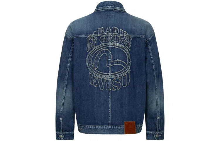 EVISU AW23 3D Seagull Logo Denim Jacket