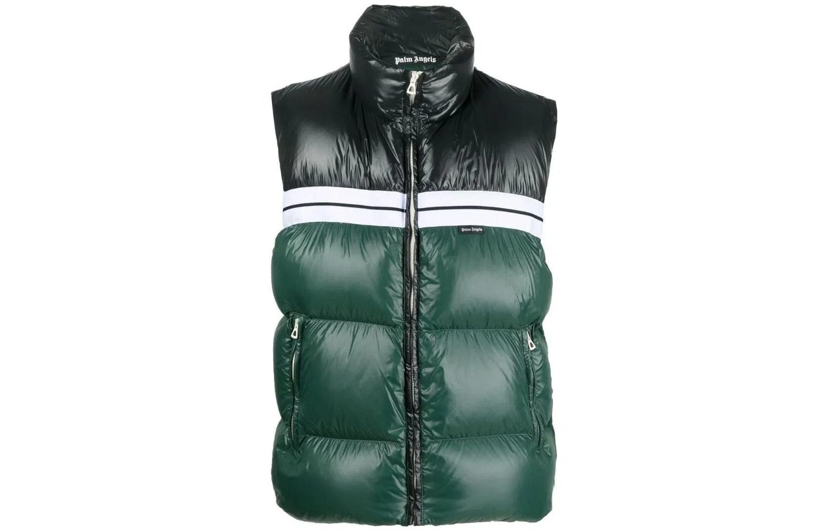 Palm Angels FW22 Puffer Vest Green