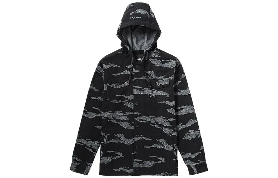 Vans Tiger Camo Hoodie Jacket Black