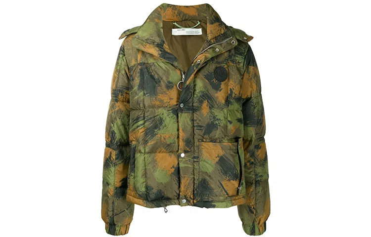OFF-WHITE Camo Down Jacket