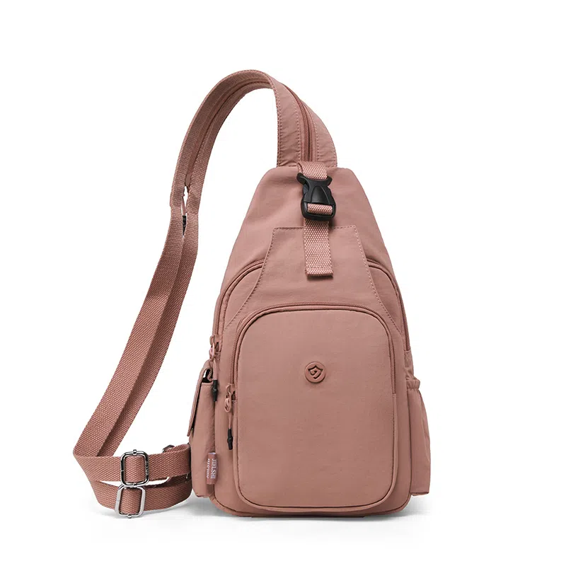 捷朗仕 多用旅行时尚百搭旅行通勤小背包潮流 尼龙布 双肩胸包 中号 女款 多色