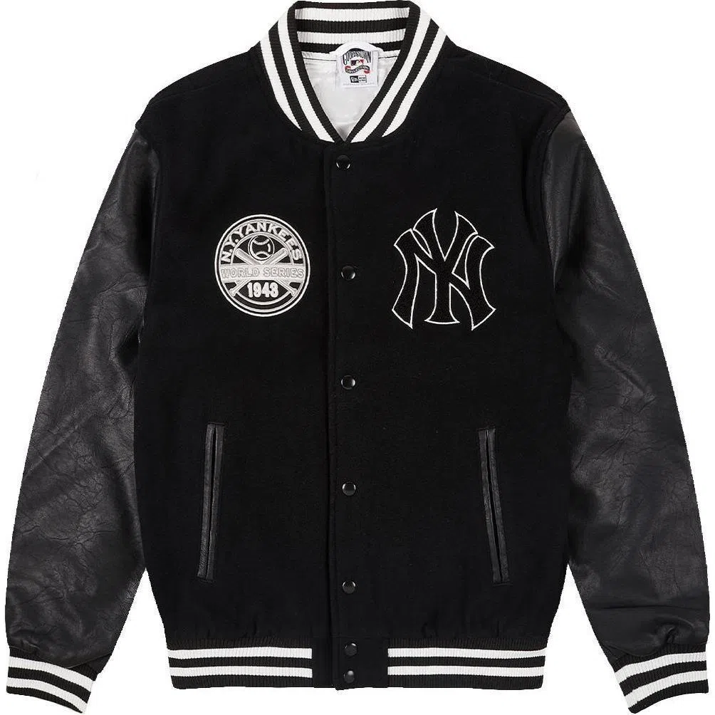 New Era Varsity Jacket Black