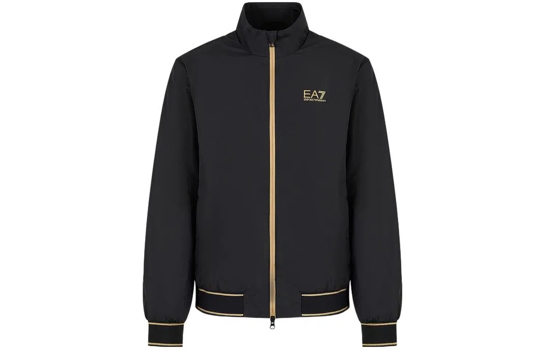 Emporio Armani EA7 FW23 Black Bomber Jacket