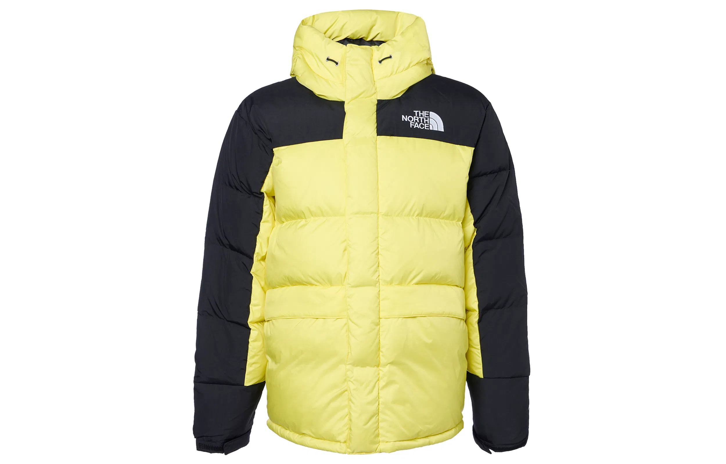 The North Face Colorblock Logo Print Hoodie Jacket Yellow Black