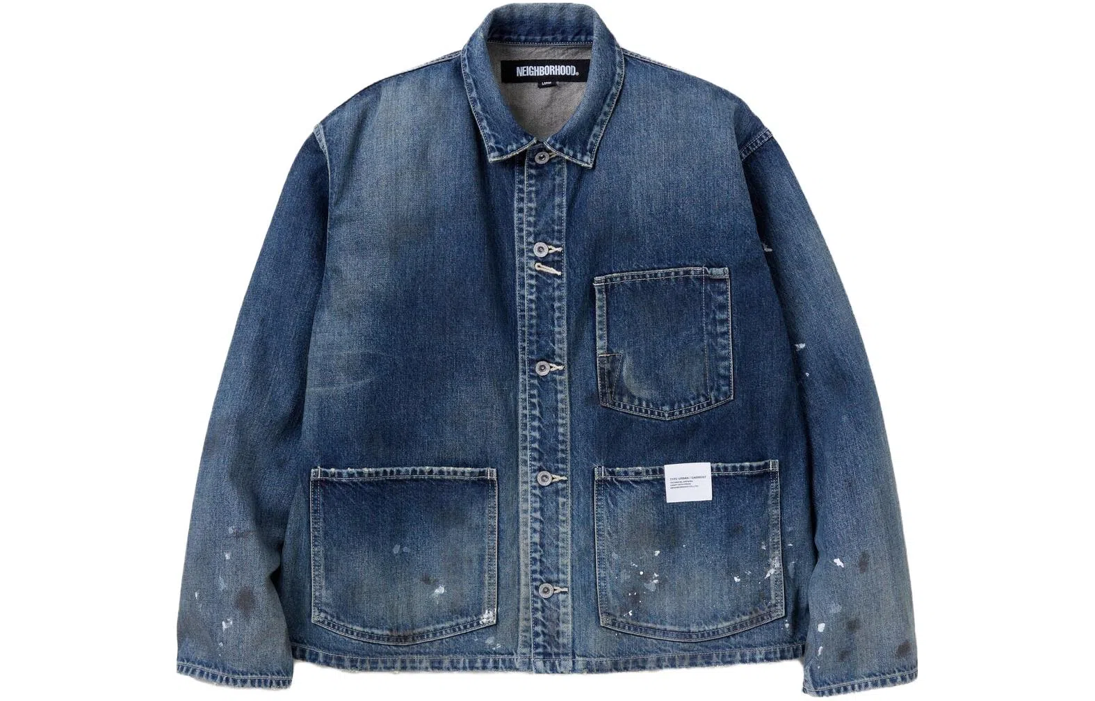 NEIGHBORHOOD WASHED SHORT COVERALL JACKET
