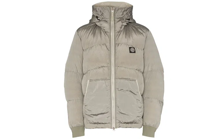 Stone Island Nylon Logo Down Jacket
