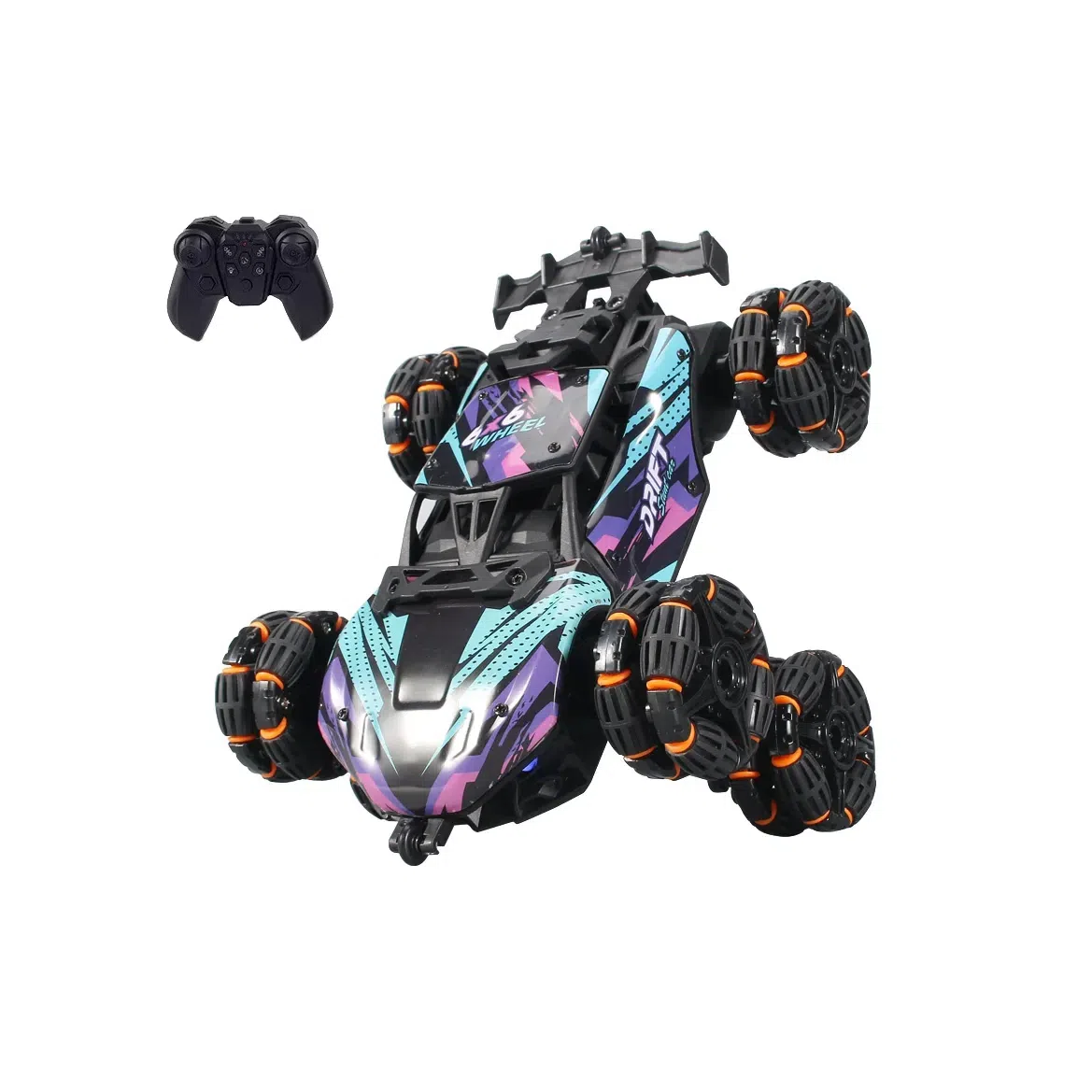 蒙柯 手势感应变形 六轮摆臂特技车 遥控玩具